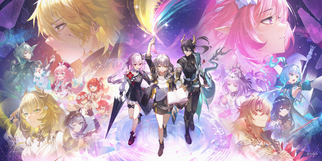 崩坏:星穹铁道 开拓者 姬子 瓦尔特 卡芙卡 银狼 光效 4k